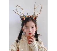 YOVECATHOU Diadema LED de Navidad, cuernos de ciervo, diadema para el pelo, accesorios de Navidad para Halloween, Navidad (8)