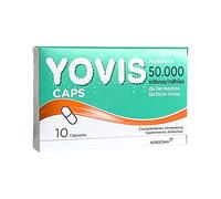 Yovis Caps – Probiótico, complemento para reequilibrio de la flora bacteriana, 10 cápsulas