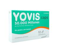 Yovis Caps – Probiótico, complemento para reequilibrio de la flora bacteriana, 10 cápsulas