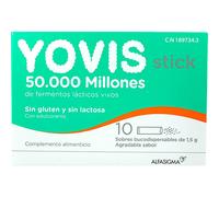 Yovis Probiótico complemento alimenticio Stick bucodispersables 10 sobres