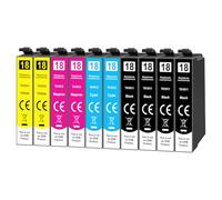 Yowell 10 cartuchos de impresora 18XL compatibles con Epson 18 18XL Multipack para Expression Home XP-322 XP-215 XP-205 XP-225 XP-305 XP-325 XP-422 XP-405 XP-415 XP-425 XP-315 XP-312 XP-412 XP-102