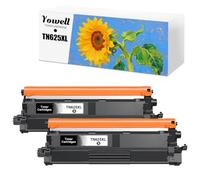 Yowell 2X TN625XL Negro Compatible con Brother TN625 XL BK Tóner Negro | Para Brother MFC-L8970CDW MFC-L8730CDW HL-L8430CDW HL-L8570CDW DCP-L8630CDW