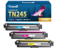 Yowell 3 cartuchos de color TN245 TN246 compatibles con Brother TN245 TN246 TN241 TN242 para Brother DCP-9022CDW DCP-9020CDW HL-3142CDW HL-3140CW HL-3152CDW MFC-9142CDN MFC-9342CDW MFC-9332CDW MFC
