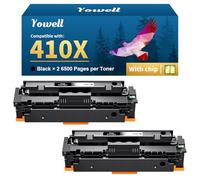 Yowell 410X Negro Toner Compatible para HP 410X CF410X 410A CF410A Toner para HP MFP m477fdw Toner Color LaserJet Pro MFP M477fdn M477fnw M477 M452dw M452dn M452nw M452 M377dw M377dw Paquete de 2