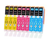 Yowell Cartuchos de impresora 571XL compatibles con Canon 571 XL CLI-571XL Cartucho de color para Canon Pixma TS5050 TS5055 TS6050 TS5053 MG5750 MG6852 MG5753 MG5752 MG5751 (3 cian, 3 magenta, 3