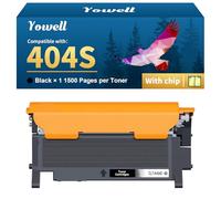 Yowell CLT-P404C 404S Toner Compatible con Samsung 404S para Samsung C480W C480FW para Xpress C480W C480FW C410W C430 C430W C460 C460FW C460W CLP-360 CLP-365 CLX-3305FW CLX-3305W - 1X CLT-404S Negro