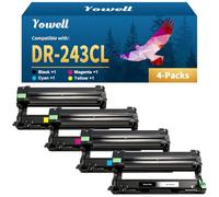 Yowell DR243CL - Tambor compatible con Brother DR243CL para Brother MFC-L3750CDW MFC-L3770CDW MFC-L3710CW DCP-L3550CDW DCP-L3510CDW HL-L3210CW, DR-243CL (4 unidades)