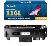 Yowell MLT-D116L Compatible para Samsung MLT-D116L D116L MLT-D116S Tóner para Samsung Xpress SL M2885FW M2825ND M2675FN M2625D M2835DW M2875FD M2875FW M2825DW 2825 M2885 M2875 (1 Negro)
