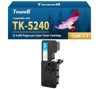 Yowell TK-5240C Cian 1T02R7CNL0 Compatible para Kyocera TK5240 TK-5240 TK5240C TK-5240C Tóner para M5526cdw M5526cdn P5026cdw P5026cdn M5526 P5026, para Kyocera Ecosys M5526CDW Toner, Cyan