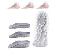 YOWGBVWC Brandone Insoles 2.0 - Highpads ortopédicos 1.0 - Plantillas para Aumentar la Altura del Soporte del Arco para Hombres y Mujeres Gris, 3 Pares