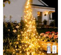 yowin Luci Albero di Natale 1M 100 LED Luci di Natale da Esterno Cascata