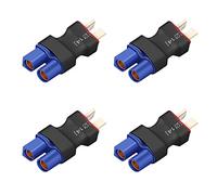 YOWOO 4 PCS Deans Estilo T Adaptador de Enchufe Macho -> Conector del Conector Hembra EC3 para batería Lipo