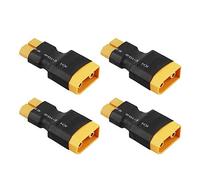 Yowoo 4 Piezas XT90 Macho a XT60 Conector Hembra Adaptador convertidor para LiPo Electric Quad/ESC (XT90 Macho a XT60 Hembra)