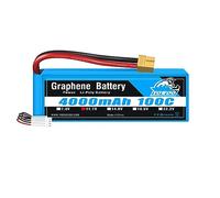 YOWOO Batería de grafeno 3S 4000mAh 100C 11.1V Baterías Lipo con XT60 / Deans T Conector para RC Traxxas Cars 1/10 Brushed RC Boats 2WD Cars Trucks Buggies and 4WD Rock Crawlers
