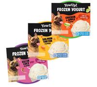 YowUp Pack Yogurt Helado Natural Salmón, Bacon Y Pollo para Perros 18 x 110 gr