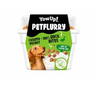 YowUp! PetFlurry Yogur Cremoso para Perros con Trozos de Pato 100% Natural, Sin Lactosa, 0% Grasa, Snack Funcional