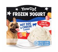 YowUp Yogurt Helado Natural Hot Dog y Queso para Perros 12 x 110 gr