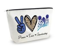 Yoxiumi Regalos temáticos deportivos para mujeres, atletas, entrenadoras, bolsas de maquillaje únicas, bolsas de cosméticos y accesorios para bolos, pickleball, béisbol, baloncesto, voleibol y amantes