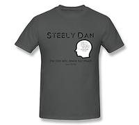 YOYAO Men's Steely Dan Logo Black T Shirt by Maven