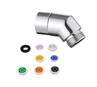 YOYEAH 1 adaptador de manguera de ducha con codo para ducha de mano, pieza articulada de cabezal de ducha de 45 grados, móvil y eficiente para ducha de mano, ahorro de agua