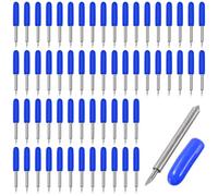 YOYEAH Juego de 60 Cuchillas de Recambio - 30/45/60° Incl. Cuchilla de Corte Fino y Cuchilla de Corte Profundo (60° (azul))