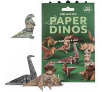 YOYEAH Juego de papel para origami para manualidades, 100 hojas de papel 3D para gatos y perros, dinosaurios, decoración hecha a mano, amantes de los gatos, amantes de los cachorros (dinosaurios)