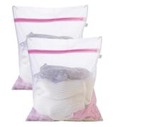 YOYEAH Red de Lavandería - Paquete de 2 Bolsas de Lavandería Grandes de 50 x 60 cm - Bolsa de Lavandería Duradera con Cremallera - Bolsa de Lavandería para Viaje Bolsa de Lavandería Redes