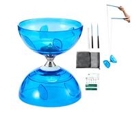 Yoyo Chino Juguete de Bola - Bola De Desarrollo De Doble Cabeza Portátil con Bolsa De Malla Y Palos - Juego de Yoyo Chino - para Escuela Hogar Viaje Fiestas Halloween Interior Exterior Navidad