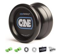 YoyoFactory One Yo-yo - Negro (De Principiante a Profesional, Cuerda e Instrucciones Incluidas)