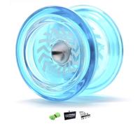 YoyoFactory Arrow Yoyo - Azul (De Principiante a Profesional, Yo-Yo con Rodamientos de Bolas Extra,Cuerda e Instrucciones)