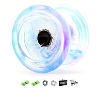 YoyoFactory Arrow Yoyo - Galaxy (De Principiante a Profesional, Yo-Yo con Rodamientos de Bolas Extra,Cuerda e Instrucciones)