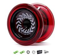 YoyoFactory Arrow Yoyo - Rojo (De Principiante a Profesional, Yo-Yo con Rodamientos de Bolas Extra,Cuerda e Instrucciones)