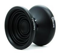 YoyoFactory Bullseye Yo-Yo - Negro (Trucos de DNA, Yoyo de Metal, Cuerda, rodamiento de Bolas e Instrucciones Incluidas)