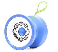 YoyoFactory DNA Yo-Yo - Blue Blanco (Yoyo de Metal, Cuerda, rodamiento de Bolas e Instrucciones Incluidas)