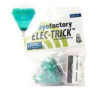 YoyoFactory ELEC-TRICK Spin Top con Rodamiento de Bolas y Cuerdas - Verde (Moderno Juguete de habilidad de estilo libre, Toupie, Trompo, Spintop, Peonza)
