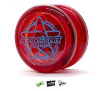 YoyoFactory SPINSTAR Yo-Yo - Rojo (Genial para Principiantes, Juego Yoyo Moderno, Cuerda e Instrucciones Incluidas)
