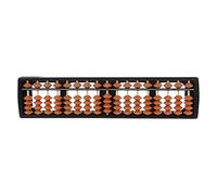YOYOHOT 1 Pc Varillas de 17 dígitos Abacus Brown Abacus Abacus Herramienta para Niños Contar y Matemáticas Ábaco para Adultos con Instrucciones