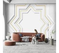 YOZYOOOZ Mural de papel tapiz grande con patrón geométrico abstracto de color sólido moderno, decoración de pared adecuada para dormitorio, sala de estar, habitación de niños
