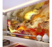 YOZYOOOZ Papel tapiz 3D de humo colorido de arte abstracto moderno, murales autoadhesivos adecuados para inquilinos, adecuados para la decoración artística del dormitorio y la sala de estar