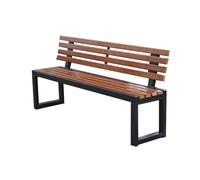 YPAPBHT Banco de Exterior Engrosado y ensanchado, Cuadrado, de Madera plástica, Silla de Ocio, for Interior y Exterior, Banco Largo, Resistente a la oxidación y Duradero.(150cm)