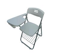 YPAPBHT Silla de Escritorio Plegable for formación, reuniones de Estudiantes y Oficina. Silla móvil for Piano y Aula de inglés.(Gray)