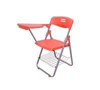 YPAPBHT Silla Sencilla for conferencias y capacitación con Tablero de Escritura Oculto Integrado, Silla eficiente for capacitación en oficinas corporativas.(Orange)