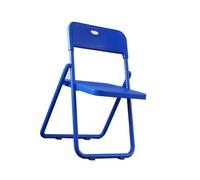 YPAPBHT Sillas de plástico, sillas Plegables, con Respaldo, sillas de Conferencia, de formación, taburetes, de Exterior(Blue)