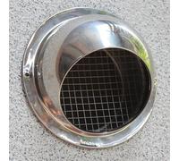 YPAPBHT Tapa Cortavientos de Acero Inoxidable 304 Engrosada, Cubierta for Exteriores a Prueba de Viento y Lluvia, Adecuada for Campanas extractoras.(190mm)