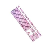 YPBEW 127 teclados contorneados de altura OQO con diseño de flores extendidas para juegos de sublimación de tinta