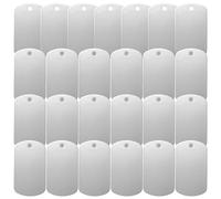 YPBEW 25 placas de identificación para mascotas, fácil de llevar, aluminio, placa de identificación de múltiples formas para caminar y viajar, grabar en blanco