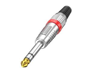 YPBEW Adaptador macho de 6,35 mm, contactos de oro de 24 quilates, carcasa de metal reforzado, tornillo de seguridad para organizadores de eventos, conector macho para radiodifusores