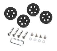 YPBEW Juego de 4 piezas de equipaje silencioso con ruedas prácticas de repuesto de rotación de 360 grados para maletas, maleta silenciosa, 69 negro