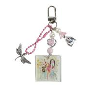 YPBEW Llavero de banda de música, accesorio artístico, delicado colgante de bolsa, soporte de moda adecuado para llaves, bolsa de regalo, llavero de música, B, Talla única