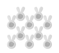 YPBEW Pendientes de acrílico transparente para joyería pesada, parte trasera de silicona, solución para orejas caídas, cómodo y antideslizante, para conejos, soporte para aretes